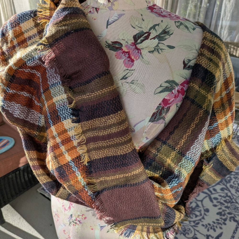 Plaid Infinity Scarf - Picture 7 of 7